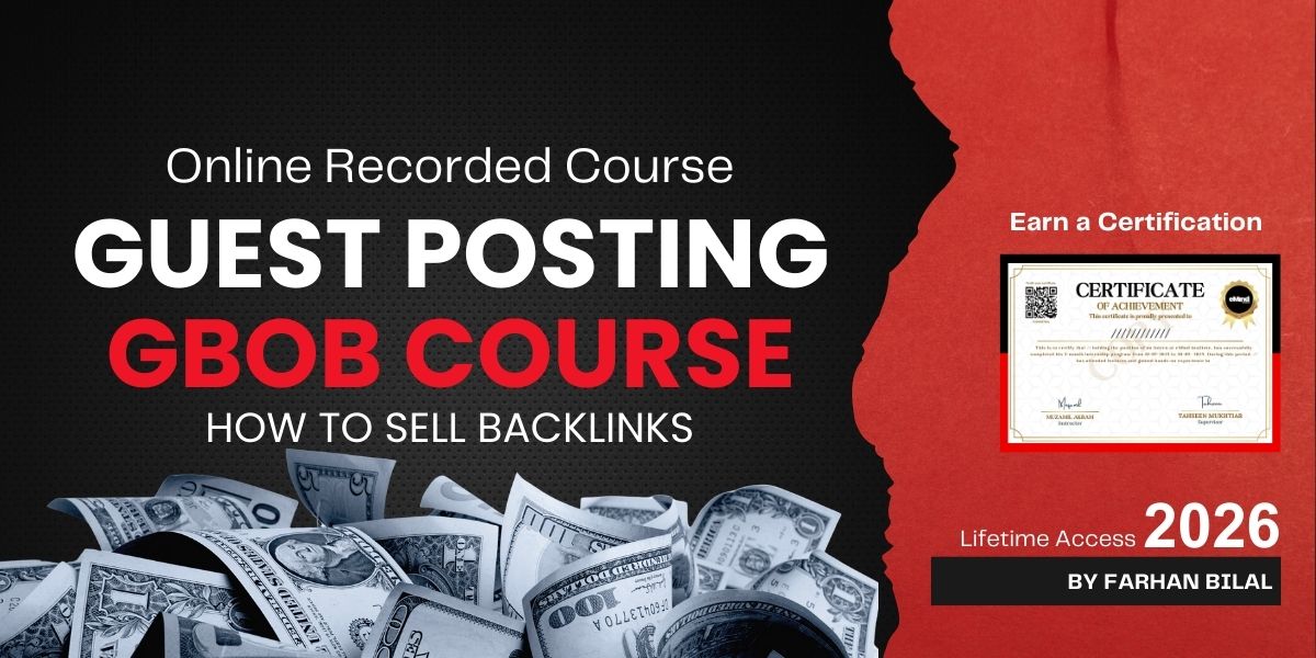 Guest Posting Online Course By Farhan Bilal